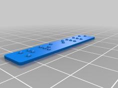 Braille Generator 3D Printer Model