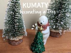 KUMATY : Polar Bear Decorating A Tree 3D Printer Model