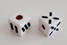 Designer Six Sided Dice 3D Printer Model