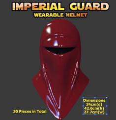 Full Scale Imperial Guard Costume Mask (30 Pieces) 3D Printer Model