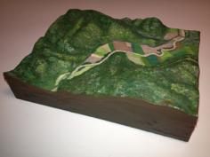 Schoharie Valley 3d Map 3D Printer Model