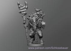 Minotaur Druid 3D Printer Model