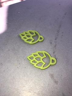 Hops Earrings 3D Printer Model