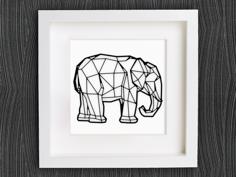 Customizable Origami Elephant 3D Printer Model