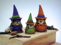 3 Gnomie Witches 3D Printer Model