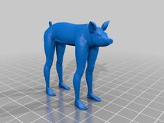 Schwein Mit Beinen. 3D Printer Model