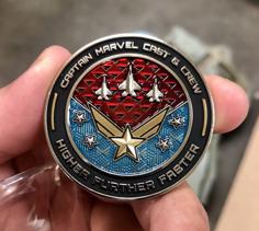 Captain Marvel Promotional Coin 3D Printer Model