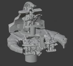 Epic Catacomb Command Barge 3D Printer Model