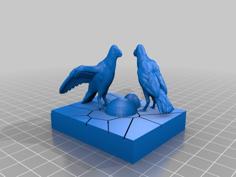 Crows Feeding 3D Printer Model