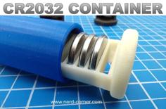 CR2032 Battery Container For 10pcs 3D Printer Model