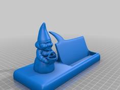 Female Gnome Sayin Business Card Holder 3D Printer Model