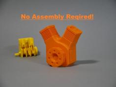 Print In Place V-Twin Engine! 3D Printer Model