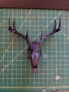 Low Poly Deer Skull 3D Printer Model