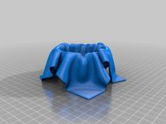 Draped Candle Holder 3D Printer Model