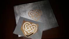 Celtic Heart Stencil 3D Printer Model