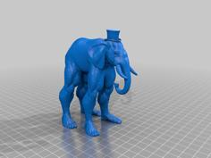 Fancy Elephant 3D Printer Model