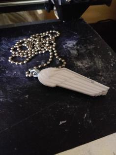 Wing Pendant 3D Printer Model