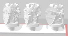 Galactic Crusaders – Heavy Siege Armour – Scarlet Knights – 6-8mm 3D Printer Model