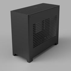 Mini-ITX/Mini-DTX Case Full Size GPU 3D Printer Model