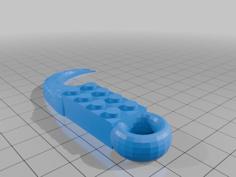 Lego Brick Of Death Karambit Keychain 3D Printer Model