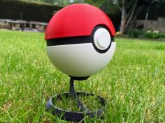 PokeBall – Fully Functional With Button And Hinge 3D Printer Model