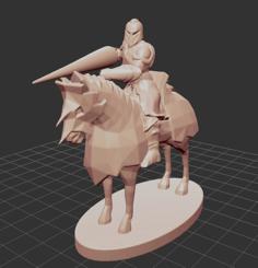 Horseback Mounted Knight 3D Printer Model