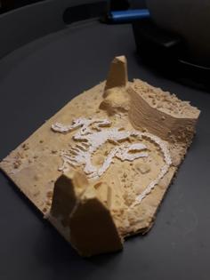 Velociraptor Fossil Excavation 3D Printer Model