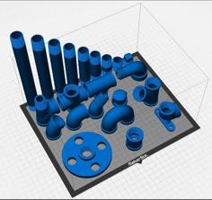 1/2″ NPT Pipe Fittings 3D Printer Model