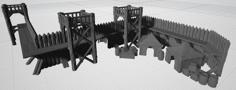 Fantasy Palisade Wall 3D Printer Model