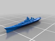 USS Iowa 3D Printer Model