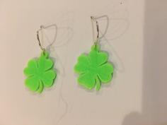 Shamrock Earrings 3D Printer Model