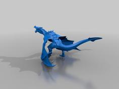 High Poly Skyrim Dragon (Alduin) 3D Printer Model