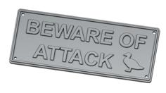 Beware Of Attack Birds 3D Printer Model