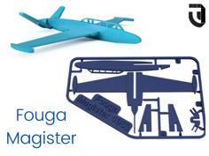 FAMOUS PLANES – Fouga Magister Kit Card 3D Printer Model