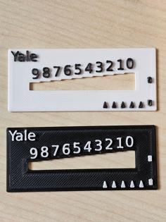 Yale Key Decoder 3D Printer Model