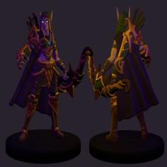 Alleria Windrunner Miniature 3D Printer Model