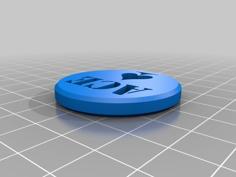 Poker Chip Ace Of Spades 3D Printer Model