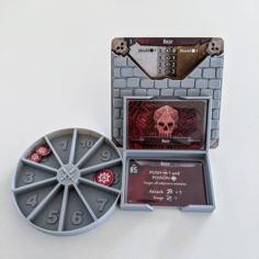 Gloomhaven Monster Stats And Health Holder – Wheel 3D Printer Model