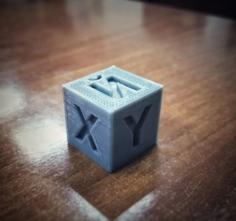 XYЙ 20mm Calibration Cube 3D Printer Model