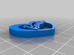 Barbie Heart Earring 3D Printer Model