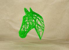 Horse Wall Lines 3D Printer Model