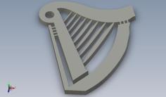 Guinness Harp Coaster 3D Printer Model