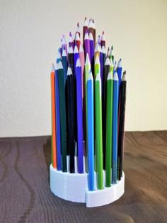 Colored Pencil Stand / Organizer 3D Printer Model