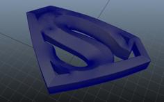 Superman Ceramic Logo 3D Printer Model