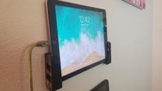 Ipad/Android Tablet & Phone Simple Wall Mount 3D Printer Model