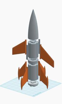 Cosmos Corps Built-Your-Own Rocket – FINS! 3D Printer Model