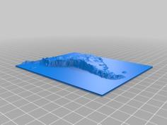 South America Map 3D Printer Model