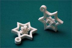 Optimized (Small) Gyroscopic Snowflake 3D Printer Model