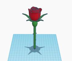 Rose Pen 3D Printer Model