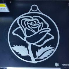 Window Decoration Fensterdeko Rose 3D Printer Model